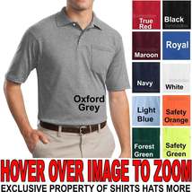 Jerzees Big Mens Polo Shirt With Pocket Cotton/Poly w/ Spotshield 2X 3X 4X 5X - £19.72 GBP+