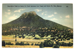 Santa Fe NM New Mexico, Starvation Peak, Santa Fe Trail, Posted 1953 Linen PC - £4.72 GBP