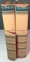 The Outline of History Volumes 1 &amp; 2 by H. G. Wells, 1961, BCE, Hardcover w/ DJ - £17.26 GBP