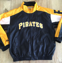 Vintage Pittsbugh Pirates Nylon Jacket Majestic Men *Medium *See Description - £68.31 GBP