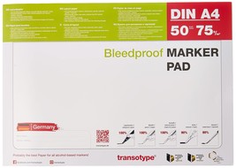 Transotype Bleed Proof Alcohol Marker Pad, A4, 50 Sheets - £23.59 GBP