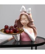 Lady Princess Figure Tray Kitchen Décor, Lady Statue with Tray, Art Home... - £47.20 GBP