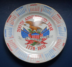 USA bicentennial anniversary year calendar vintage collectors plate 4th July - £17.28 GBP