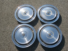 Factory 1971 to 1973 Buick Lesabre 15 inch hubcaps wheel covers blemished - £30.38 GBP