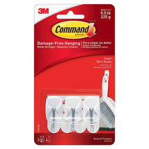 Command Self-Adhesive Utensil Hooks 3pk Small (White) - £26.05 GBP