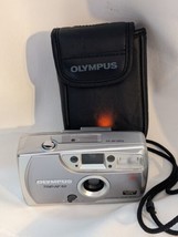Olympus Trip AF 60 35mm Punto & Shoot Film Fotocamera Nera Custodia Funzionante - $48.84