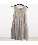 Free people lace doily dress with yellow underlay size S - $54.93 CAD