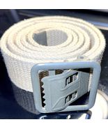 FRENCH FRANCE MILITARY COMMANDO OLIVE GREEN BUCKLE KHAKI DESERT BELT ALL... - $404.58 MXN