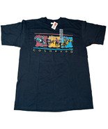 Vintage 90s Colorado T-Shirt Mens Size L Black NWT NOS Cowboy Rodeo Bull - £14.57 GBP