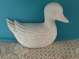 D4 - Hang Duck Ceramic Bisque Ready to Paint, You Paint  - $4.75