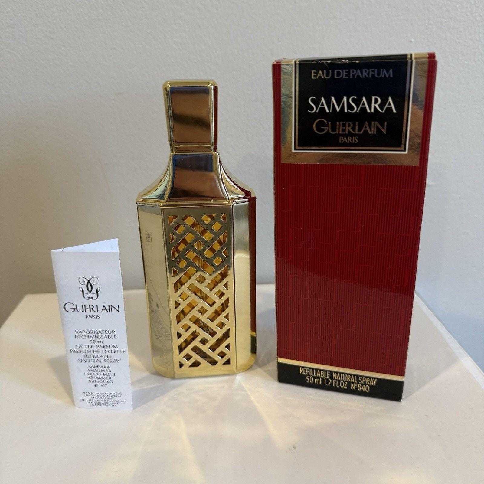 NIB Vintage 1996 Guerlain Samsara Eau de Parfum 1.7 oz Gold Toned Case R... - $365.00