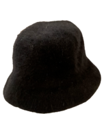 Women&#39;s Rabbit Hair Bucket Hat Black One Size - $12.34