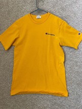 Champion Heritage Men’s Yellow Champion Mini Script Embroidered T Shirt ... - $18.99