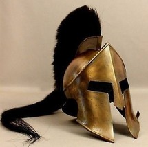 300 Spartan Helmet Armor King Leonidas Black Plume /W Stand Halloween Item - £68.61 GBP