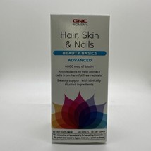 (1) GNC Women's Hair Skin & Nails, 60 Caplets Beauty Basics, Exp. 08/24 - $18.99