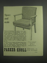 1953 Parker-Knoll P.K. 733 Langford Chair Ad - Space and scale - £14.87 GBP