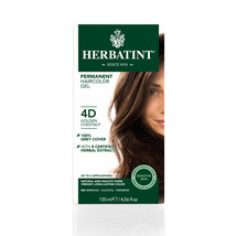 Herbatint Herbal Permanent Hair Color Gel, 4D Golden Chestnut, 4.56 Ounces - £16.02 GBP