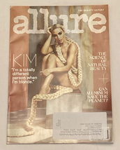 Allure Magazine August 2022 blonde Kim Kardashian cover Natural Beauty - £2.36 GBP