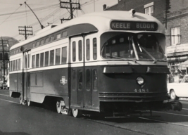 Toronto Transit Commission TTC #4484 Keele Bloor Streetcar Trolley B&amp;W P... - $9.49