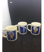  Morton Salt Company 2 B Black and whiteW, 2 blue and white 4 coffee cups - $10.89