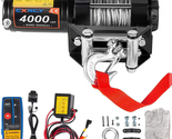 4000 Lbs Electric Winch Kits Steel Rope ATV/UTV Winch for Towing off Roa... - £184.32 GBP