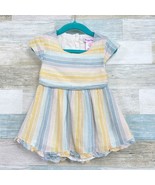 Tommy Bahama Ruffle Hem Gauze Dress Blue Orange Stripe Open Back Toddler... - £15.71 GBP