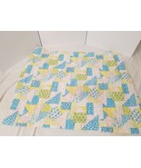 Vintage 80s  Baby Toddler Sleeping Bag Pastels Teddy Bears Block Squares... - $283.25 MXN