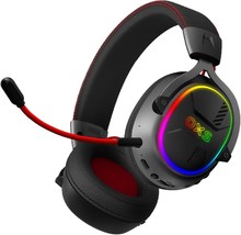 Oxs Storm G2 Wireless Gaming Headsets, 7.1 Virtual Surround Sound, 3 Eq, Black - £77.39 GBP