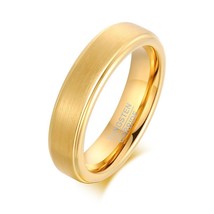New Fashion High Quality 5mm Punk Black GolTungsten Wedding Ring for Men Engagem - £17.92 GBP