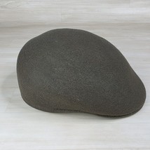 Vintage Wool Newsboy Cabbie Hat Military Olive Green Color Made in England - $81.17 CAD