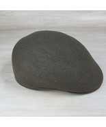 Vintage Wool Newsboy Cabbie Hat Military Olive Green Color Made in England - $80.83 CAD