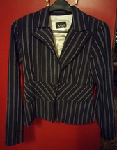 015 Womans A-list Pinstripe Jacket By Wrapper Size 9 - £13.33 GBP