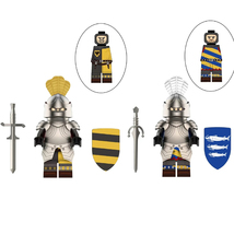 2Pcs Medieval Duchy of Burgundy Noble Knight Minifigures Roma Knight Min... - $17.59