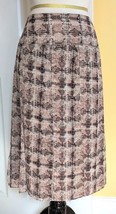 Anthropologie TAPEMEASURE Semi-Sheer Pale Pink Pleated Paneled Skirt (8)... - $19.50