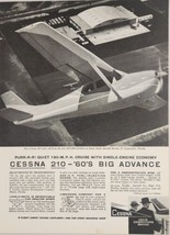 1960 Print Ad Cessna 210 Airplanes 190 MPH with Single Engine Wichita,Ka... - $20.68