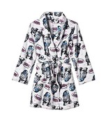 Disney Star Wars Girls Plush White R2-D2 Galaxy Bathrobe, Robe - $644.35 MXN