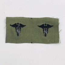 Two (2) US Army Medic Black &amp; Green Patch 4&quot; x 2&quot; Vietnam War Era  - $9.49