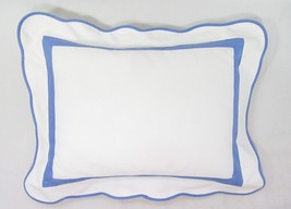 Peacock Alley Pique Blue Scalloped Boudoir Pillow(s) - $54.00