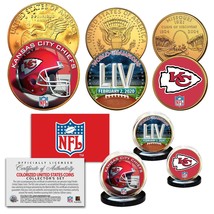 Super Bowl LII 54 NFL Champions KANSAS CITY CHIEFS 3-Coin Set Kansas Cit... - $342.72 MXN