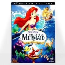 Disney&#39;s - The Little Mermaid (2-Disc DVD, 1989, Platinum Ed) Like New w/ Slip ! - £9.70 GBP