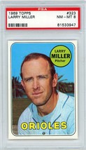 1969 Topps Larry Miller #323 PSA 8 P1222 - £15.03 GBP
