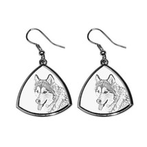 Alaskan Malamute - NEW collection of earrings with images of purebred dogs, uniq - £8.75 GBP