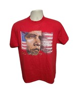 2008 Obama Historical New Beginning Adult Medium Red TShirt - £14.58 GBP