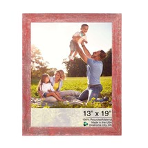 13 X 19 Rustic Farmhouse Red Wood Frame - £49.56 GBP