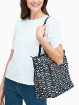 Kate Spade Jae Elegant Bow Large Black Nylon Tote WKR00175 NWT $299 Retail FS - £82.27 GBP