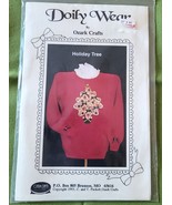 Doily Wear by Ozark Crafts Holiday Tree Pattern for Sweatshirt #814 Appl... - $6.92