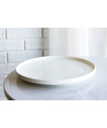 Pack Of 4 Kitchen Dining Modern White Stoneware Coupe Dinner Lunch 8&quot;D P... - $45.09 CAD