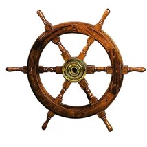 Nautical Wooden Captains Ships Wheel - €118,12 EUR