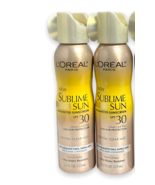 lot of 2 L&#39;Oreal Sublime Sun Advanced Sunscreen SPF 30 Crystal Clear Mis... - $10.39