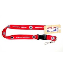 NBA Washington Wizards Basketball Red Team Color Hook &amp; Loop Closure Lanyard - £8.85 GBP